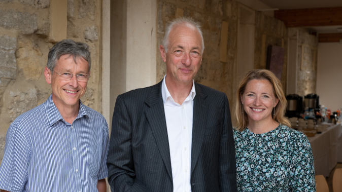 Professor Rachel Upthegrove (pictured right) with Professor John Geddes (centre) and Professor Paul Harrison, Associate Head of Research at the Department of Psychiatry, University of Oxford (left).
