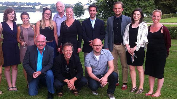 Image shows group photo of the Hedonia: Trygfonden Research Group from 2012